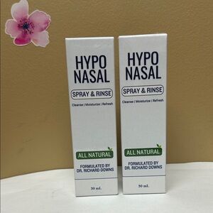 2 X Hypo Nasal Spray & Rinse - All Natural-30 ml